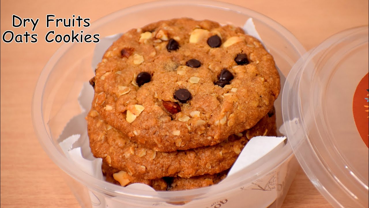 Dry Fruits Oats Cookies Recipe - हेअल्थी और स्वादिष्ट ओट्स कूकीज बनाने का आसान तरीका