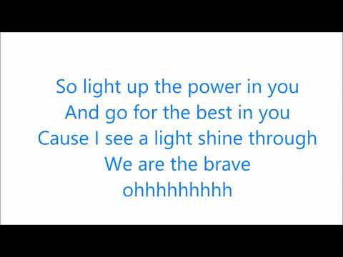 Lenka - We Are The Brave ( Lyrics Video )