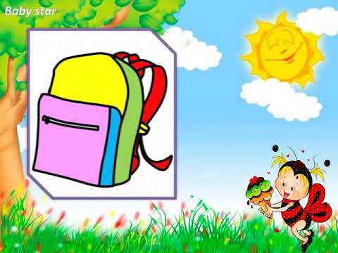 تعليم الرسم للاطفال | رسم مشط و قلم و حقيبة | How to draw comb , pencil &amp, bag| بيبى ستار هنا hana