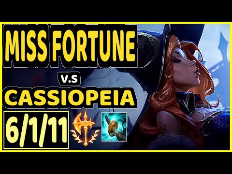 INNAXE (MISS FORTUNE) vs CASSIOPEIA - 6/1/11 KDA BOTTOM ADC CHALLENGER GAMEPLAY - EUW