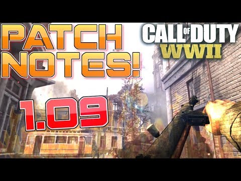 *HUGE* 1.09 Patch Notes for COD WWII! (Huge Update in Call of Duty WW2) (The Resistance DLC)