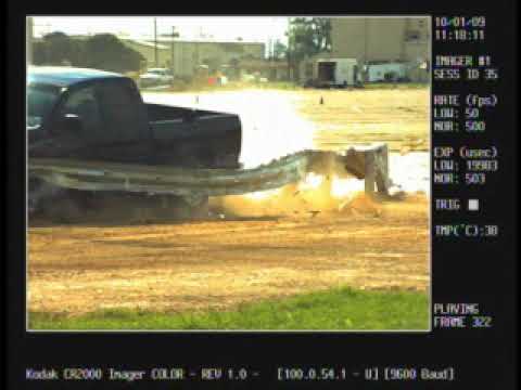 SoftStop Guardrail Crash Test 3-35 with Pickup