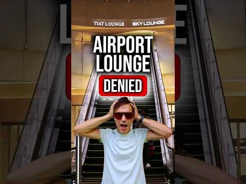 Acesso negado ao lounge do aeroporto - suas opções🌍🚫✈️