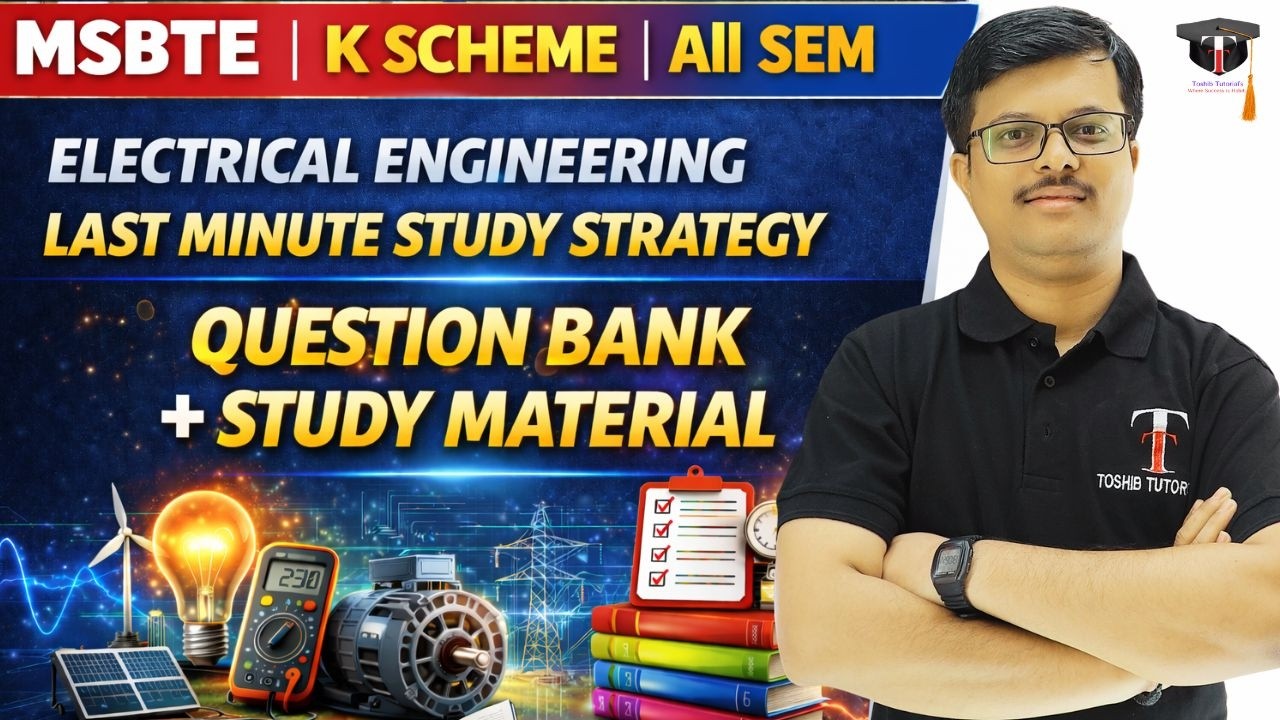 Last Minute Strategy | EE | K Scheme | MSBTE | Toshib Tutorials