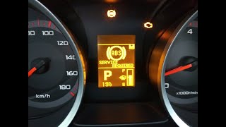 how to fix Mitsubishi Outlander ABS service required warning light