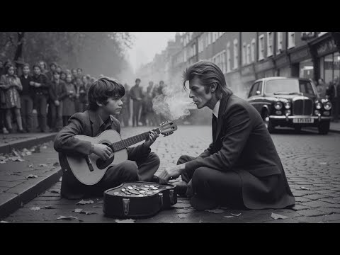Young FAN Playing “Space Oddity” on Street When SUDDENLY Bowie Himself Appeared — 1973 London