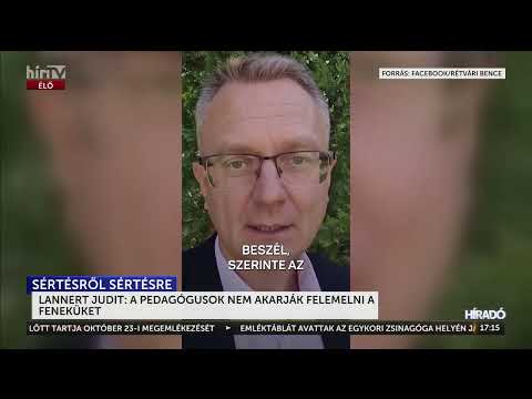 Lannert Judit: A pedagógusok nem akarják felemelni a feneküket - HírTV