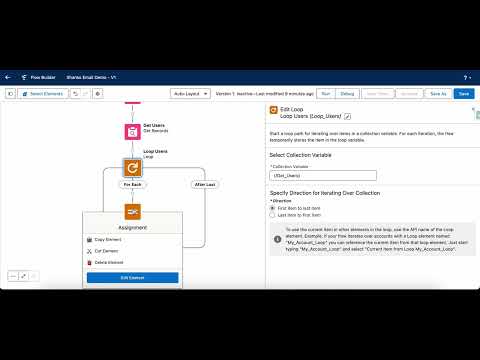 Email Collection of Users using a Salesforce Flow