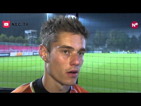 Joshua Smits na afloop van KNVB bekerwedstrijd Ajax (Amateurs) - N.E.C.
