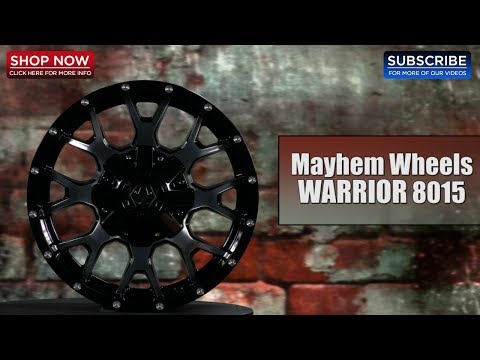 MAYHEM WHEELS 8015 Warrior Black/Machined