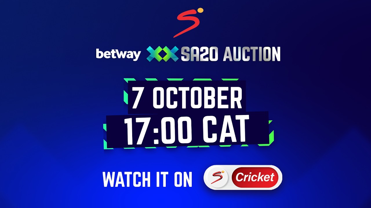 Rewatch the Betway SA20 Season 5 Player Auction