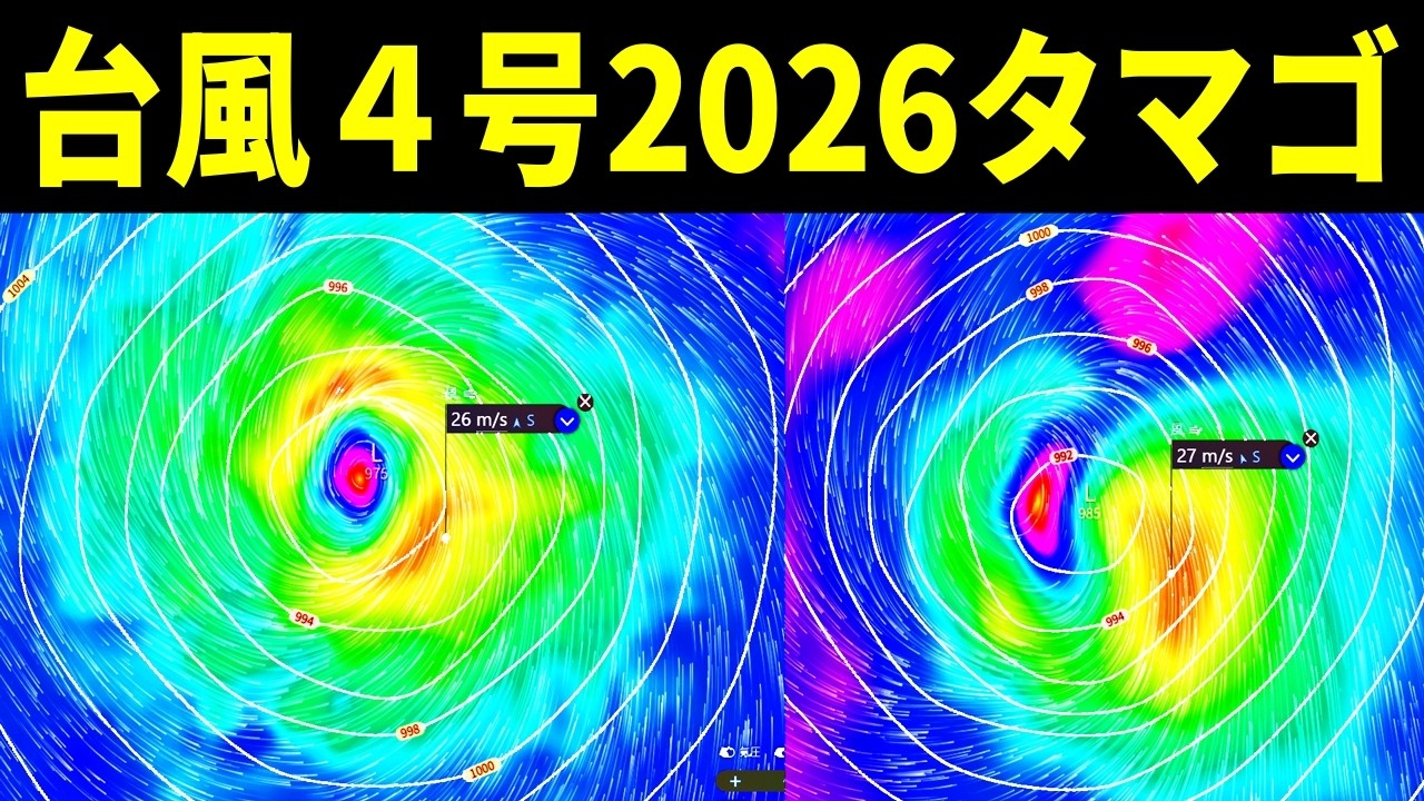つぎの台風4号2026たまご熱帯低気圧の発生予測の最新情報と桜の開花リポート