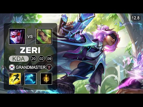 Zeri vs Vayne ADC - KR Grandmaster - Patch 12.8 Season 12