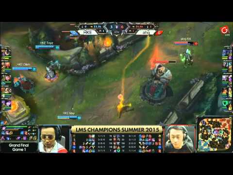 AHQ vs. HKE - Game 1 - Final - LMS Summer Playoffs 2015 (English)
