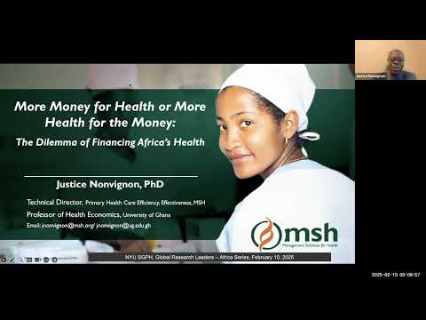 More Money for Health or More Health for the Money? The Dilemma of Financing Africa's Health