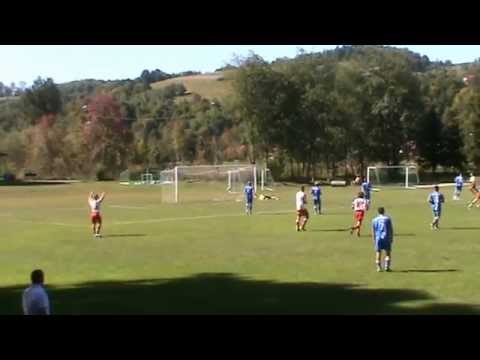 Szymon Koza 1:2 (27') 5 kolejka A klasy Płomień - Dobrzanka (08.09.2013r.)