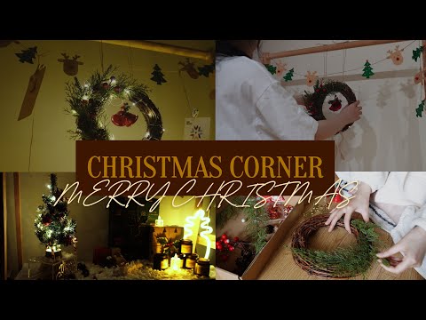 🎄CHRISTMAS CORNER 🎄🎁☃️ | Góc Giáng sinh nhỏ trong phòng mình| Christmas decor