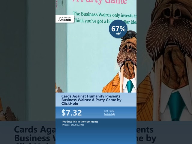 Vídeo relacionado con Cards Against HumanityBUW Business Walrus: un Juego de Fiesta de ClickHole