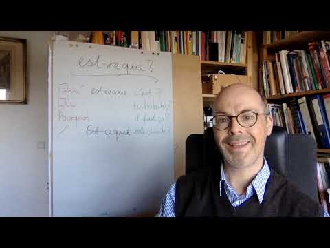 Kurz erklärt: Fragen mit est ce que