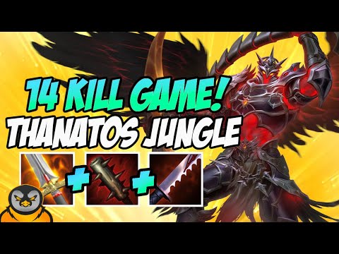 14 KILL GAME! | THANATOS JUNGLE | GM SMITE