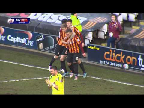 Bradford 1-1 Walsall - Sky Bet League 1 Season 2014-15