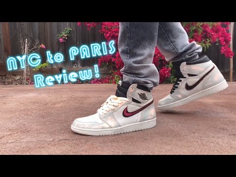 JORDAN 1 NYC TO PARIS REVIEW/PAINT RUB OFF/ON FOOT!
