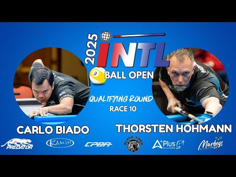 CARLO BIADO VS THORSTEN HOHMANN |Qualifying Round | INTERNATIONAL 9 BALL OPEN