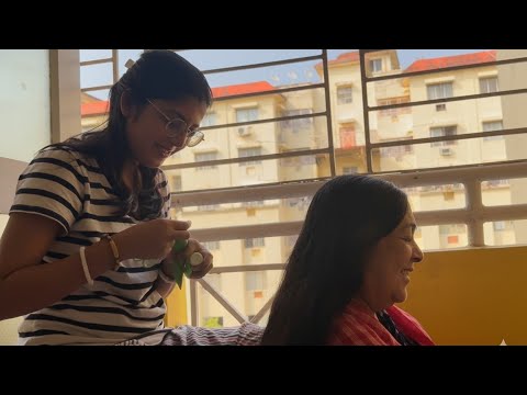 মামনির Hair Colour করলাম ঘুরতে যাওয়ার জন্য