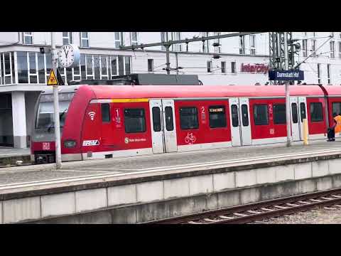Ankunft S6 von Groß Karben am Darmstädter Hbf