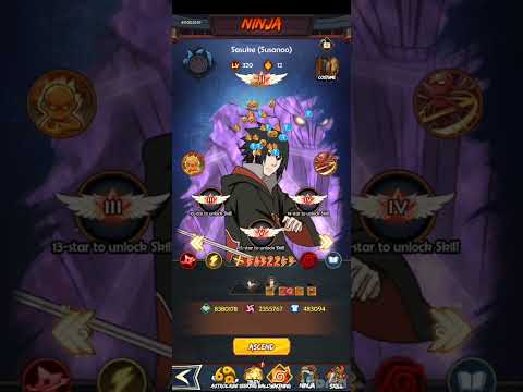 Chaos and Peace#Ultimate Ninja#Unlimited Ninja#Sasuke Susanoo upgrade to 12 stars.
