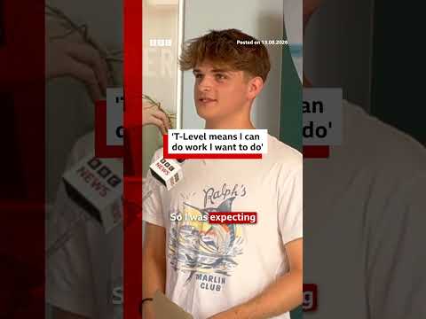'T-Level means I can do work I want to do'. #ResultsDay #BBCNews