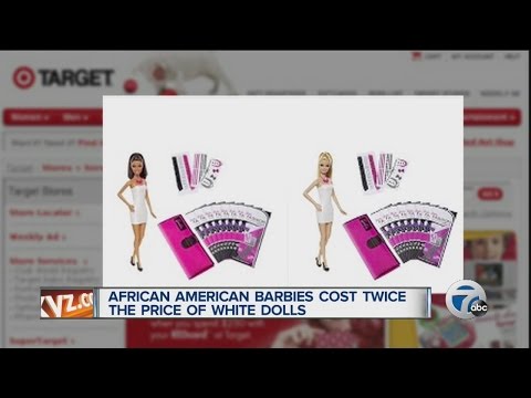 African American Barbies cost twice the price of white dolls