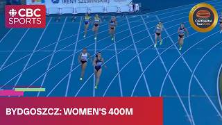 PHOTO FINISH in women's 400m at Continental Tour stop in Bydgoszcz | #CBCSports
