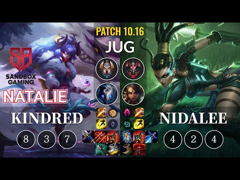 SB Natalie Kindred vs Nidalee Jungle - KR Patch 10.16