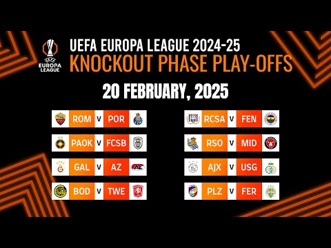 Knockout phase play-offs: Match Results | UEFA Europa League 2024/25.