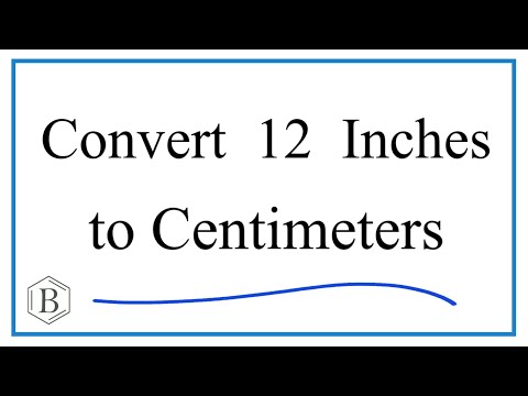 12 Inch To Cm