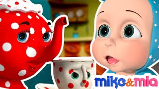 I am a Little Teapot | Nursery Rhymes with Lyrics | English Songs | Kids Videos by Mike and Mia