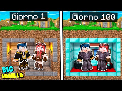 HO VISSUTO 100 GIORNI DENTRO IL BUNKER SEGRETO DELLA BIG VANILLA! - MINECRAFT Ep.22
