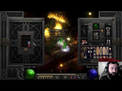 Jah Rune Off Mephisto!?!?! New "Disposable" Sorc - D2R Hardcore Group-Found Project - Live Servers