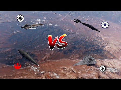 Venator vs Recusant vs Dauntless vs Victory - Star Wars: Empire At War Remake - NPC Wars