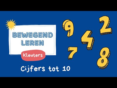 Bewegend leren - Cijfers tot 10 - Kleuters