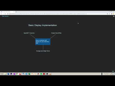 OpenMCT for Engineers - Video 4: Overview OpenMCT screen and creating a basic Display
