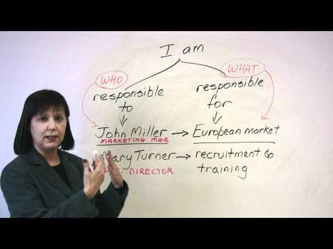 Professional English How to talk about your career