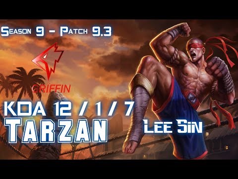 GRF Tarzan LEE SIN vs ELISE Jungle - Patch 9.3 KR Ranked