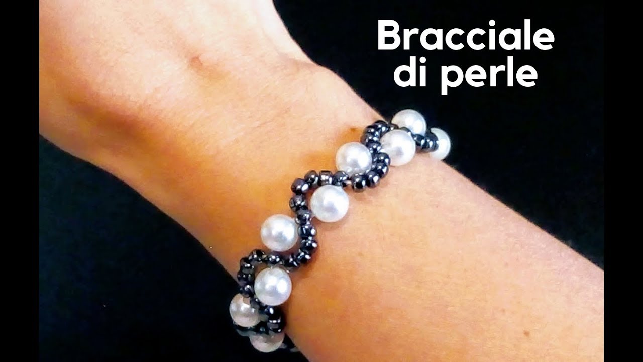 Bracciale di perle fai da te/Easy seed beads Bracelet tutorial/жемчужный браслет/मोती का कंगन