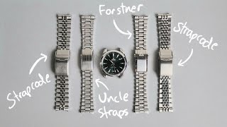 Omega Aqua Terra Bracelets - Uncle Straps US1479, Forstner Bullet Bracelet, Strapcode Super J Louis