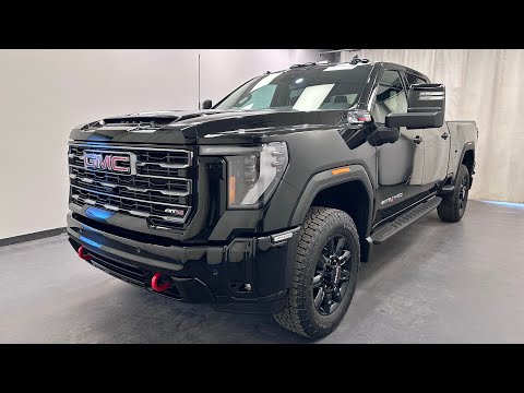 2026 GMC Sierra 3500HD 4WD Crew Cab Standard Box AT4 in Black for sale at Davis GMC Buick Lethbridge in Lethbridge, AB