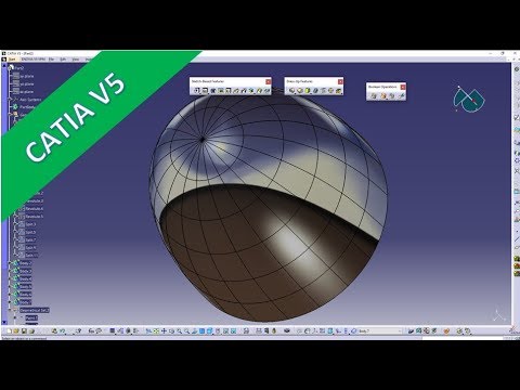 Dome made of bricks Catia v5 Training Part Design