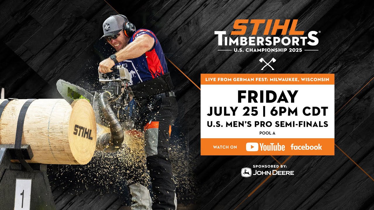 STIHL TIMBERSPORTS® 2025 U.S. MEN’S PRO SEMI-FINALS (POOL A)