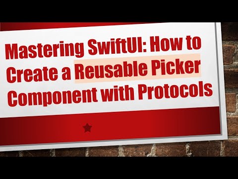 Mastering SwiftUI: How to Create a Reusable Picker Component with Protocols